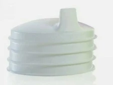 TUPPERWARE Kids Sipper Seals 4pc No Leak White Domed Fits 7oz Bell Tumblers NEW