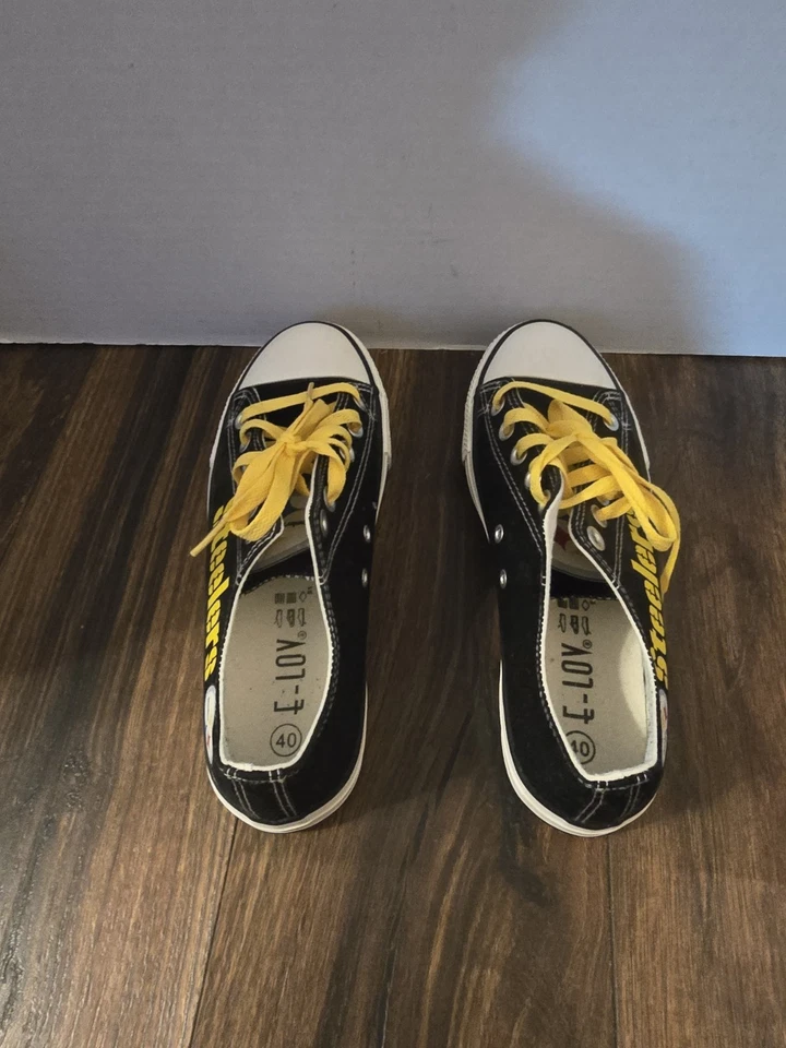 Zapatos para mujer talla 8,5 NFL Steelers, muy baratos, zapatos sin cordones NFL, Pittsburgh  Foto 3 de 4