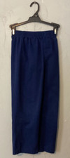 Boys Youth 7 Khaki Pants Solid Blue GEORGE