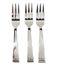 <!--F#f_0-->3 Allan Adler Sterling Silver Hand Hammered Forks in Chinese Key<!--F/-->