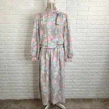Vintage Lucia Pastel Floral  Paisley Skirt Set Size 8