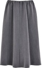 Ladies Women's 8 Panel Skirt  Elasticated Waist 27 Inch Length PLAIN MATERIAL