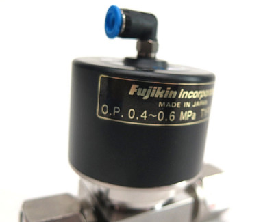 Fujikin Type O.P. N.O. 0.4 0.6 MPA Pneumatic Valve 316L K1ABF000