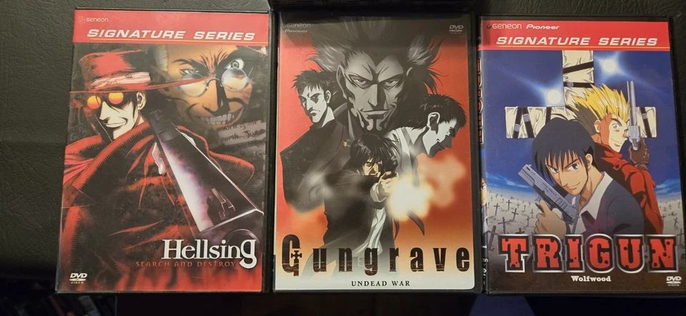 Geneon Collector's Pack 1. Trigun Hellsing Gungrave. DVD Baily Box Anime 3 Discs - Image 4 of 4