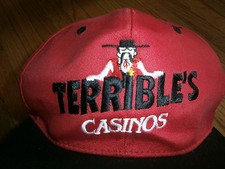 TERRIBLE'S CASINO HAT Las Vegas Ballcap Primm Valley Hotel Resorts Silver Sevens