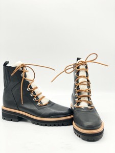 daven genuine shearling lace up boot marc fisher ltd