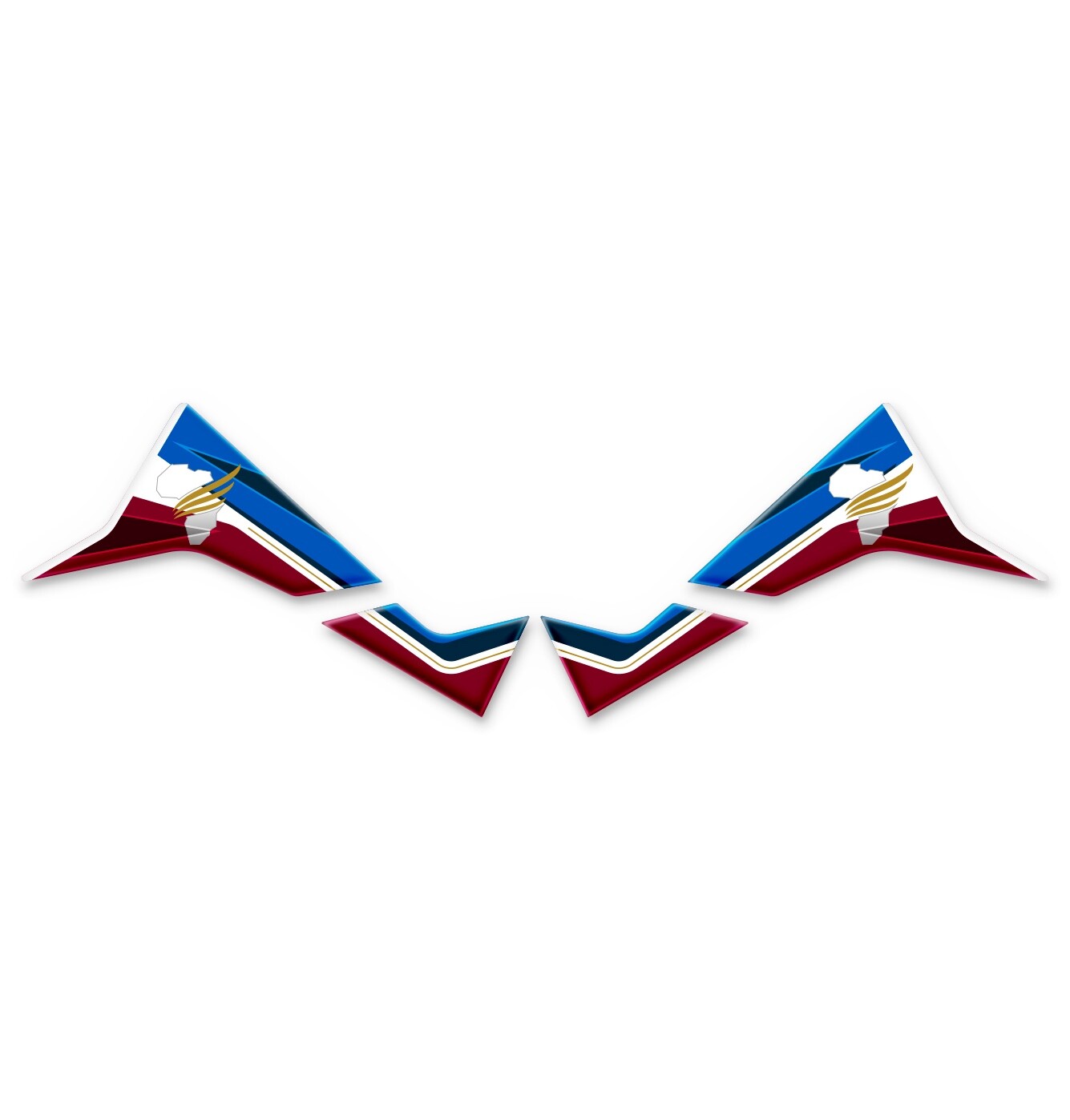 Protections Latérales Adhésives Honda Africa Twin CRF1100 L 2022 - Décalcomanies Aventure, Style SPORTS