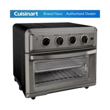 Cuisinart TOA-60BKS Convection Toaster Oven Air Fryer with Light, Black