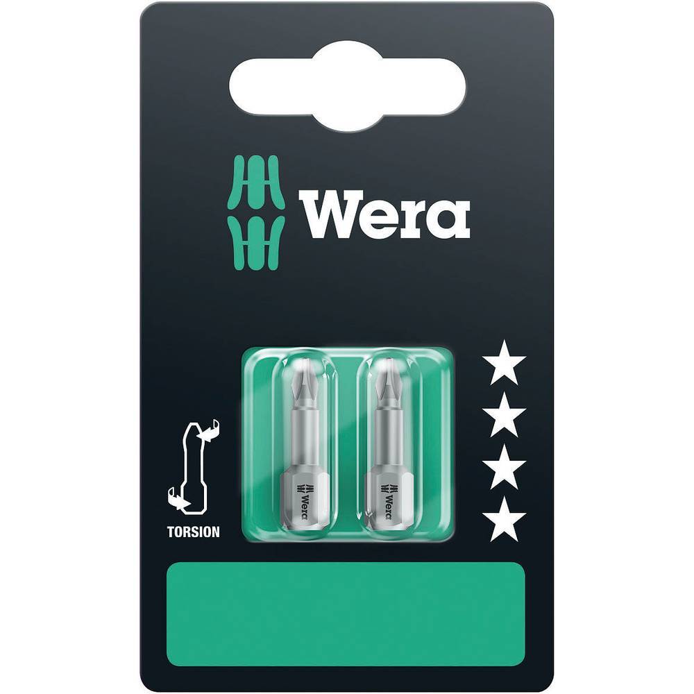 Wera 851/1 TZ SB SiS 05073326001 Inserto a Croce PH 1, PH 2, PH 3 Acciaio per