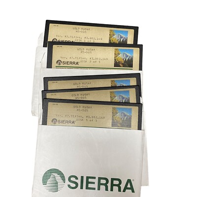 Gold Rush! PC IBM MS-DOS Game Vintage Sierra 5.25''