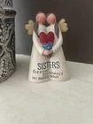 Sisters Forever Figurine Sentimental Angel Free Standing Resin Ornament
