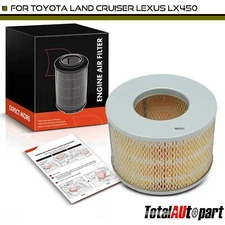 1x Engine Air Filter for Lexus LX450 1996-1997 Toyota Land Cruiser 60-74 81-97