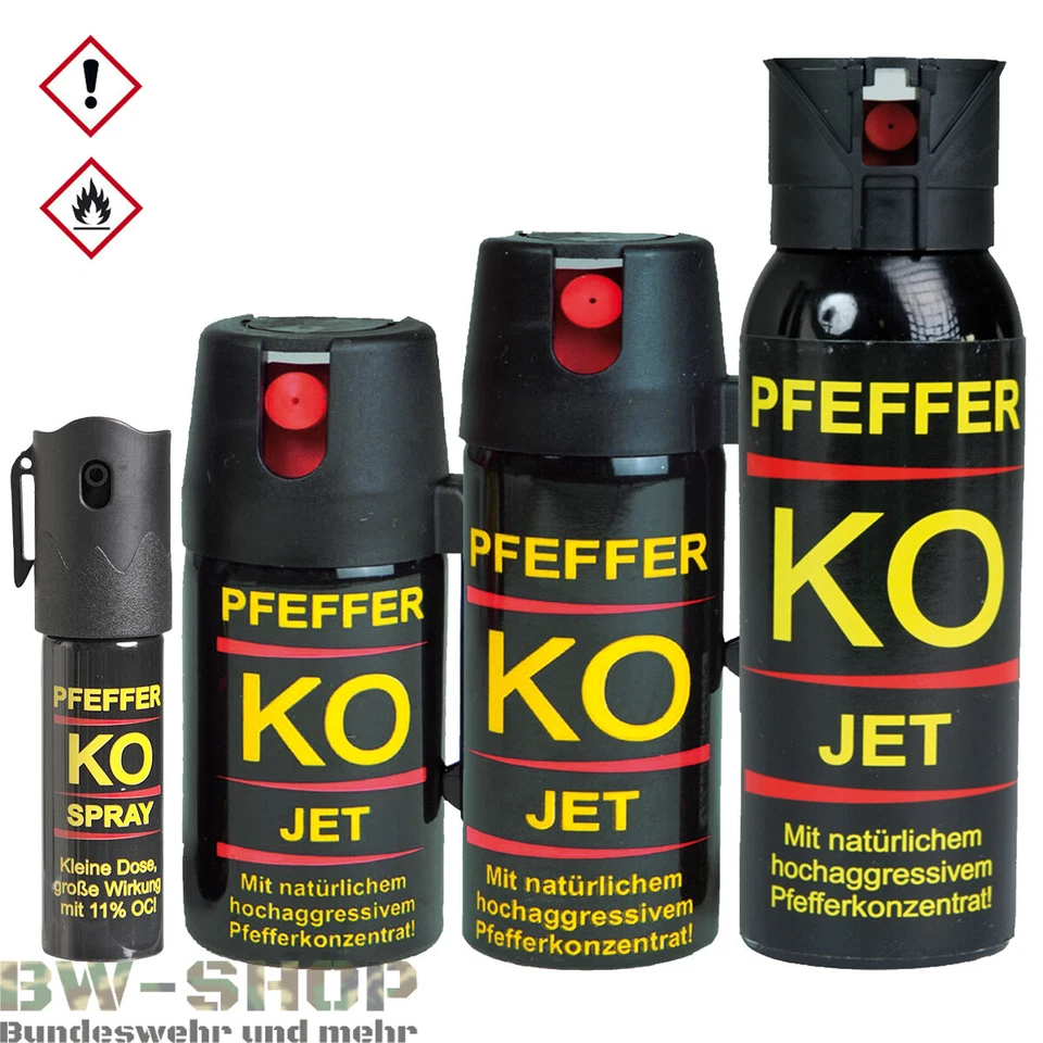 BALLISTOL PFEFFERSPRAY JET STRAHL ABWEHRSPRAY K.O. SPRAY SCHUTZSPRAY TIERABWEHR