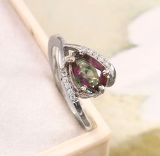 Mystic Topaz Ring 925 Sterling Silver Topaz Ring Anniversary Ring Ring For Women