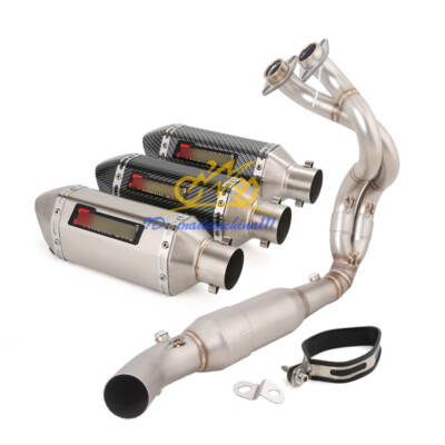 For Kawasaki Ninja 650 Z650 2023 2024 2025 Exhaust Header Link Pipe 51mm Muffler