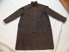 Vintage Back-A-Bourke Australia Oilskins Duster Jacket - L see measurements