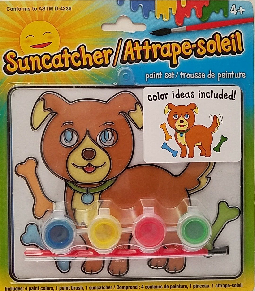 Plastic Suncatcher Paint Craft Kits Suncatchers 4.7"H x 5.7"W, Select