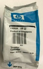 HP 22 Tri-Color Standard Yield Ink Cartridge C9352AN 140