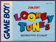Looney Tunes (Nintendo Game Boy, 1992) Instruction Booklet ONLY