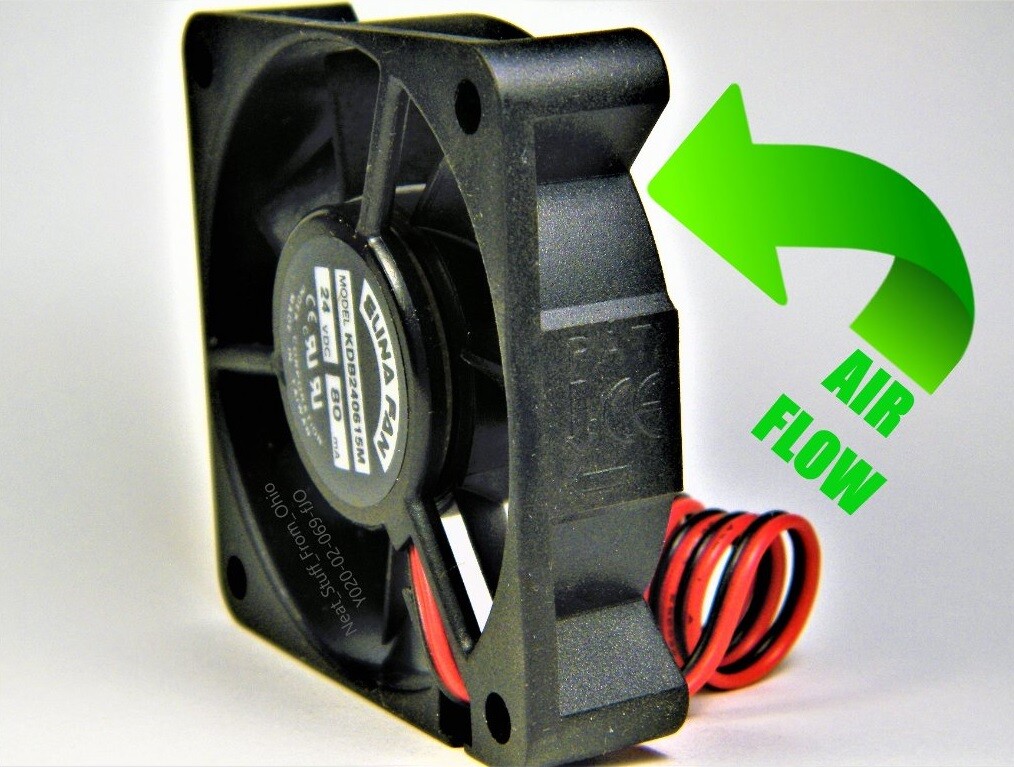 ELINA MEDIUM-FAN, 24VDC, 17.8 CFM, QUIET @ 31dB, 60MM X 60MM X 15MM, NEW ITEM