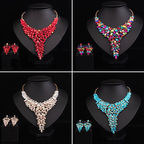Water Drop Crystal Zircon Choker 