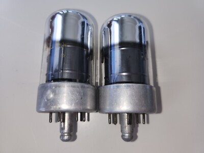 Tests NOS Matched Pair Philco 1LN5 Lockal Tubes Chrome Dome Guaranteed