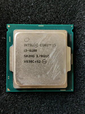 Intel Core i3-6100 3.7GHz Dual-Core SR2HG CPU Processor. X630C452
