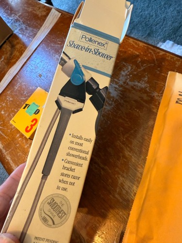 NEW Vintage 1990 Pollenex Ladies Shave-In Shower Combo w/ hose Box razor LS7BK - Picture 4 of 6