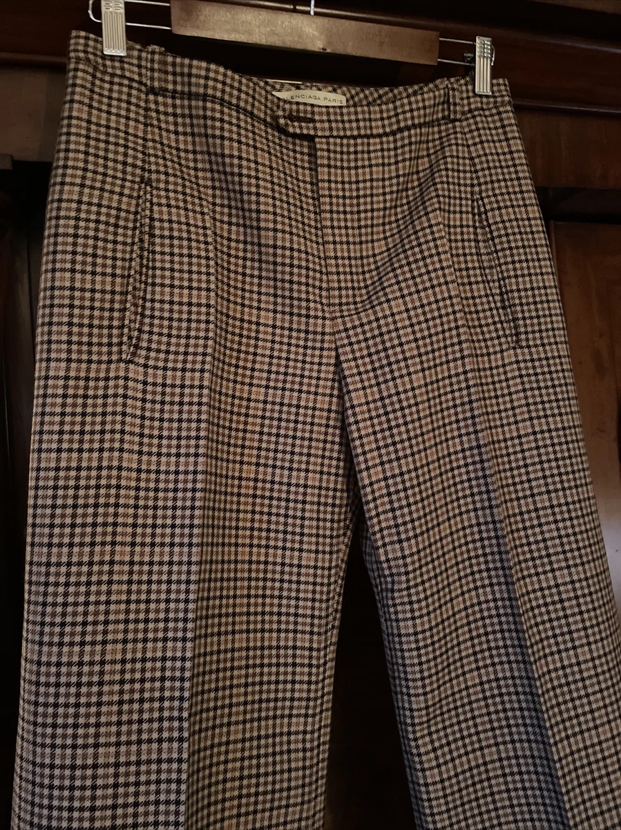 Plaid designer pants sales