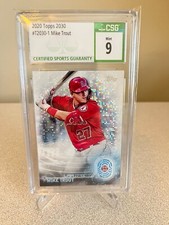 2020 Topps Series 2 - Mike Trout #T2030-1 - Topps 2030 - CSG 9 MINT