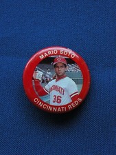 1984 Fun Foods MLBPA Baseball Button Mario Soto Cincinnati Reds #61 MLB