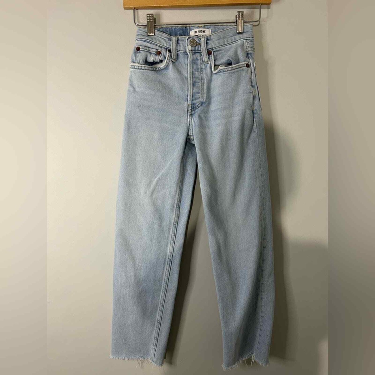 RE/DONE 70s High-Rise Stove Pipe Jeans in Icy Blue | eBay RE/DONE 70s High-Rise Stove Pipe Jeans in Icy Blue | eBay