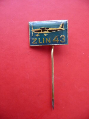 Czechoslovakia Badge  Aviation Aircraft Zlin Z-43 Moravan Otrokovice