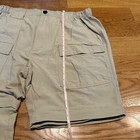 World Wide Sportsman Convertible Cargo Pants Shorts Zipper Tan Mens L Large 32 — photo 6