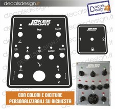 Adesivo per quadro utenze strumenti + selettore joker boat clubman gommone