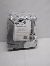 American Baby Company Soft Chenille Reversible Gray White fleec 51"x18.5"