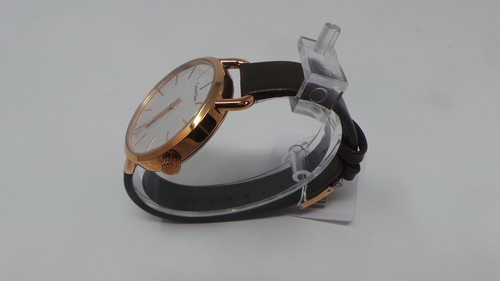 Calvin Klein K7B236G6 Rose Gold PLated Brown Leather Strap Watch - Picture 4 of 4
