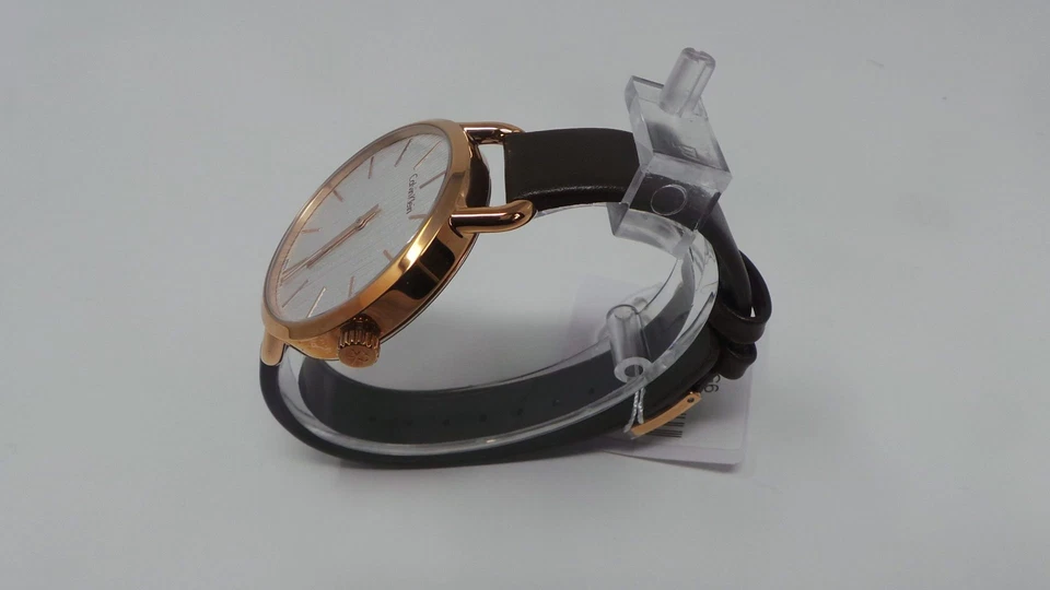 Calvin Klein K7B236G6 Rose Gold PLated Brown Leather Strap Watch - image 4 of 4