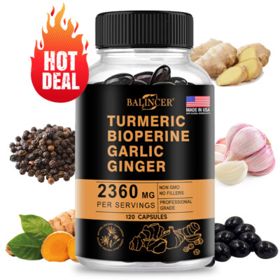 Turmeric Capsules - Strong Joint,Relief Pain & Inflammation,Antioxidant