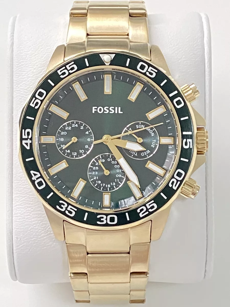 Fossil Herren Uhr Multifunktion Edelstahl Gold BQ2493 | eBay