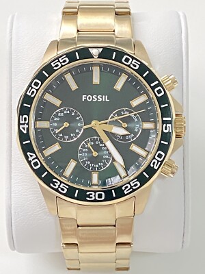 Fossil Uhren Herrenuhr Bannon Multifunktion Edelstahl Gold