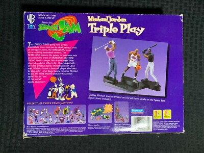 1996 MICHAEL JORDAN Triple Play Space Jam WB Action Figure Box Set
