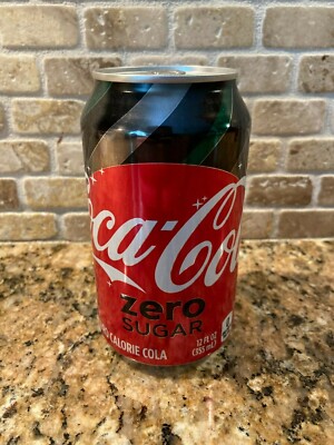 Unopened Empty Coca-Cola Zero 12oz Can; Factory Error