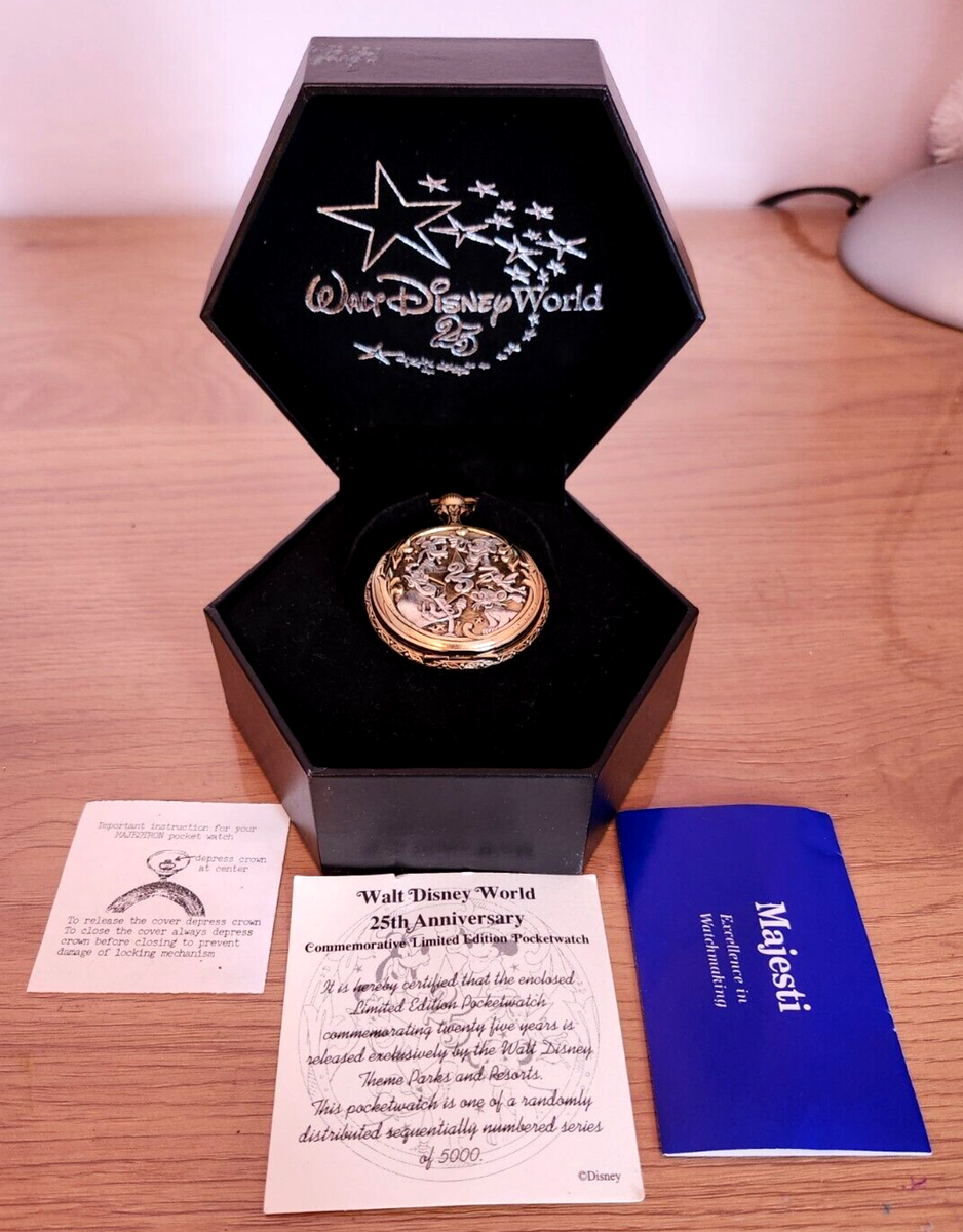 Walt Disney World 25th Anniversary Pocket Watch Ltd ed 3859/5000