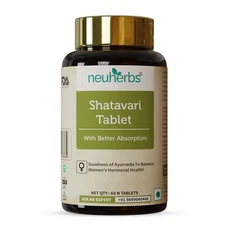 Neuherbs Shatavari Tablet | Ayurveda Herbal Supplement For Women's 60 Tablets FS