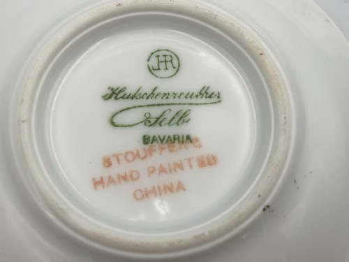 Vtg Hutschenreuther Bavaria Hand Painted Gold Rim Mini Plates 3 3/8" Set Of 5 - Picture 6 of 8