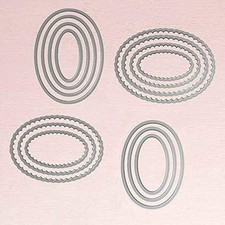 14 Pcs/lot Layering Ovals Cutting Dies, 14 Pcs/Lot
