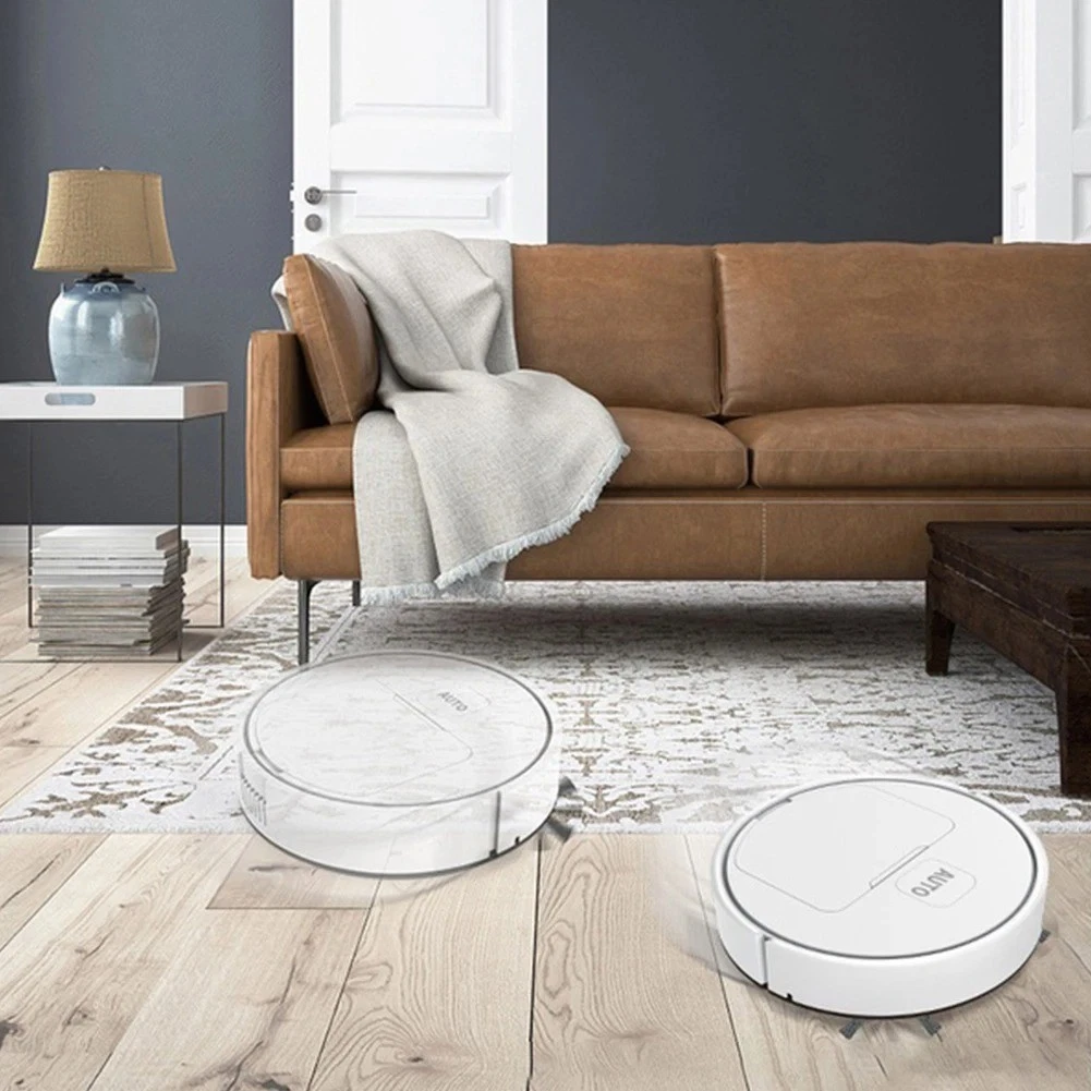 3-in-1 Robot Vacuum Cleaner USB Rechargeable 1000Pa Suction Robotic Vacuum and M