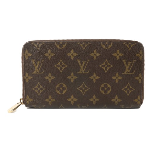 LOUIS VUITTON LV GHW Zipper Long Wallet M60002 Monogram Brown