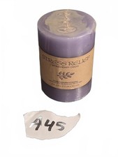 Stress Relief Aromatherapy Candle | Lavender-Vanilla - Pillar Candle